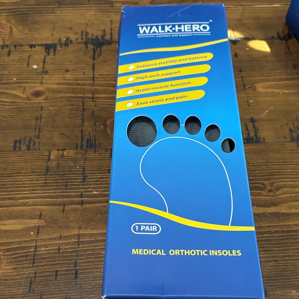 Walk Hero Gray and Blue Insoles